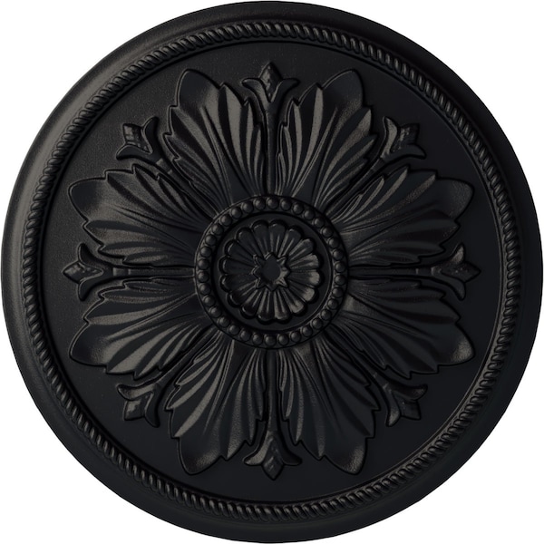 Ekena Millwork Kaya Ceiling Medallion (Fits Canopies up to 5 1/4"), Hand-Painted Steel Gray, 23 5/8"OD x 1 1/2"P CM23KASGS - main